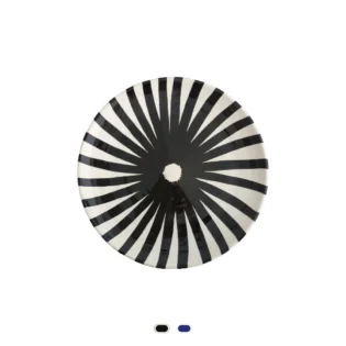 Prato Jantar Pattern, Ray, 27 cm by Casa Cubista - Preto