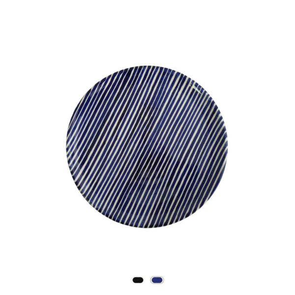 Prato Jantar Pattern, Stripe, 27 cm by Casa Cubista - Azul