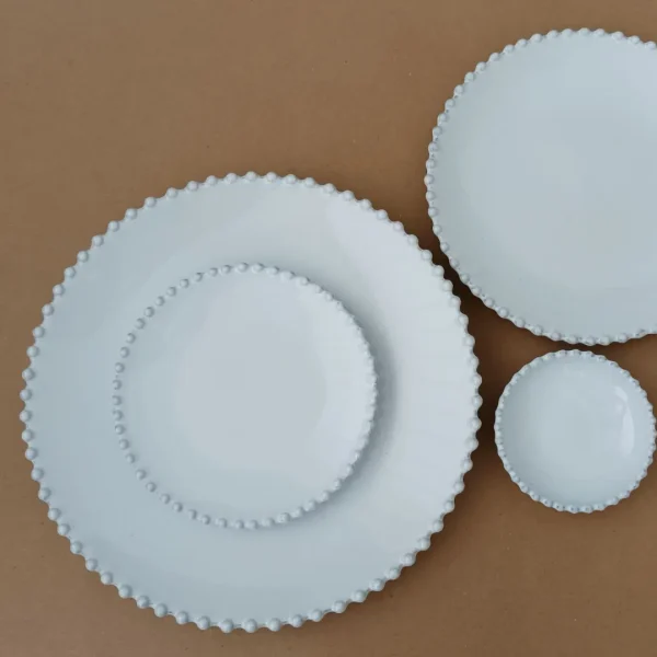 Pearl Dinner Plate, 28 cm by Costa Nova - White - EP282-02202F - Orpheu Decor