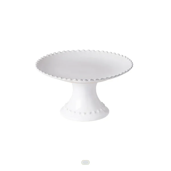 Pearl Footed Plate, 22 cm by Costa Nova - White