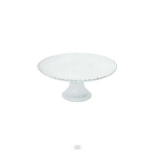 Pearl Footed Plate, 28 cm by Costa Nova - White