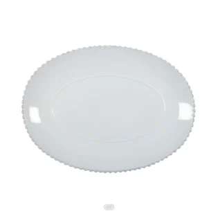 Pearl Oval Platter, 40 cm by Costa Nova - White