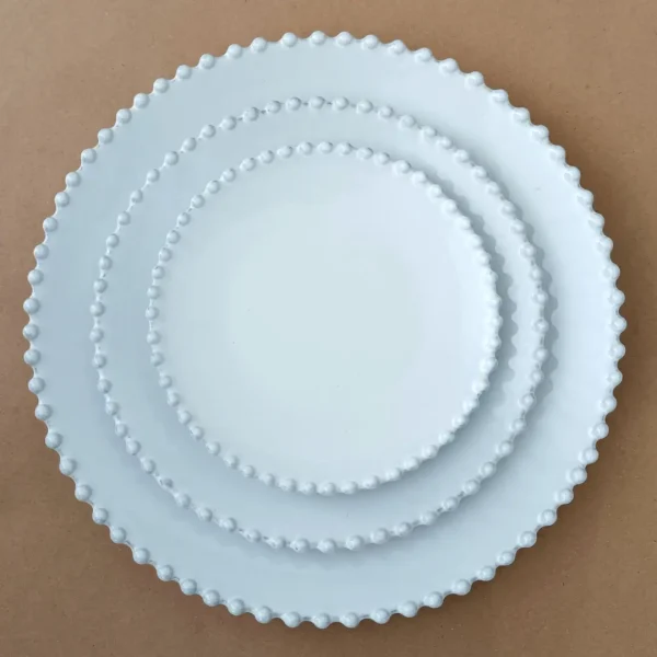 Pearl Salad/Dessert Plate, 22 cm by Costa Nova - White - PEP222-02202F - Orpheu Decor