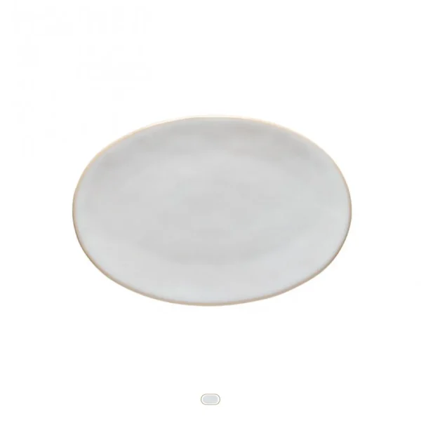 Roda Oval Plate/Platter, 28 cm by Costa Nova - White