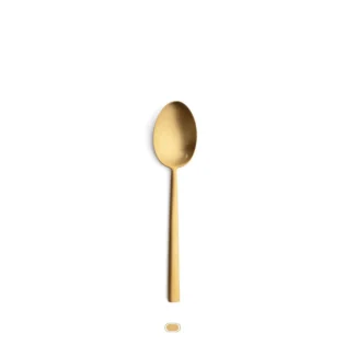 Rondo Table Spoon by Cutipol - Matte Gold