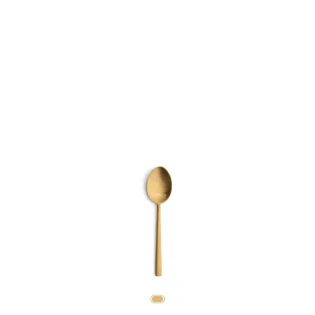 Rondo Teaspoon by Cutipol - Matte Gold