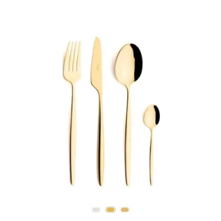 Solo Cutlery Set, 24 Pieces by Cutipol - Gold