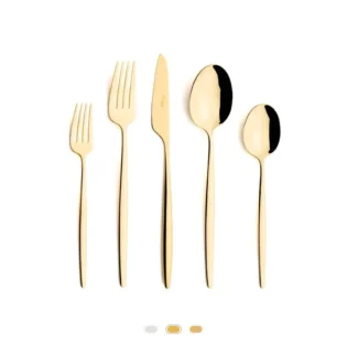Solo Cutlery Set, 5 Pieces by Cutipol - Gold