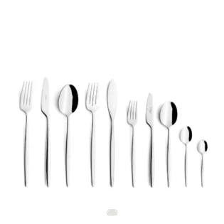 Solo Cutlery Set, 60 Pieces by Cutipol - Polished Steel