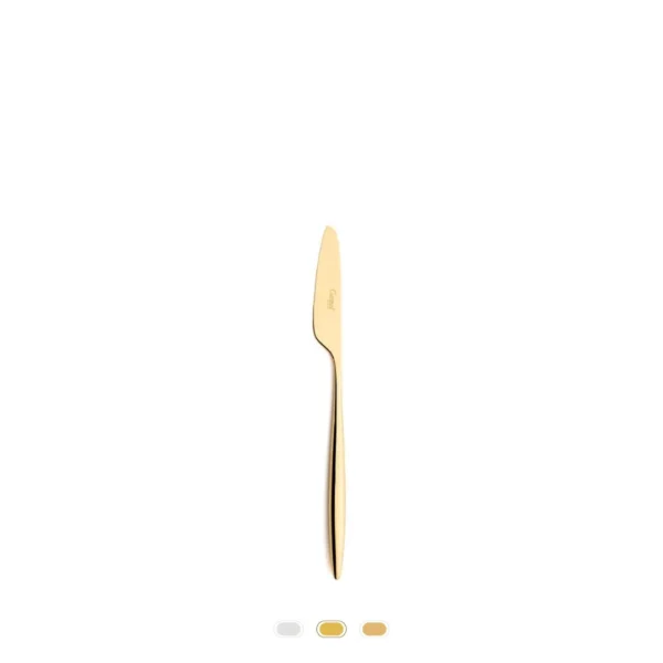 Solo Dessert Knife by Cutipol - Gold