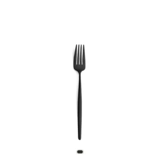 Solo Dinner Fork by Cutipol - Matte Black - Matte Black