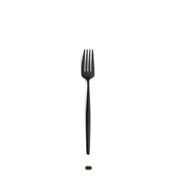 Fourchette de Table Solo by Cutipol - Noir brossé - Noir brossé