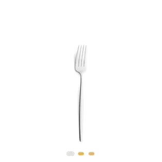 Solo Dinner Fork by Cutipol - Polished Steel