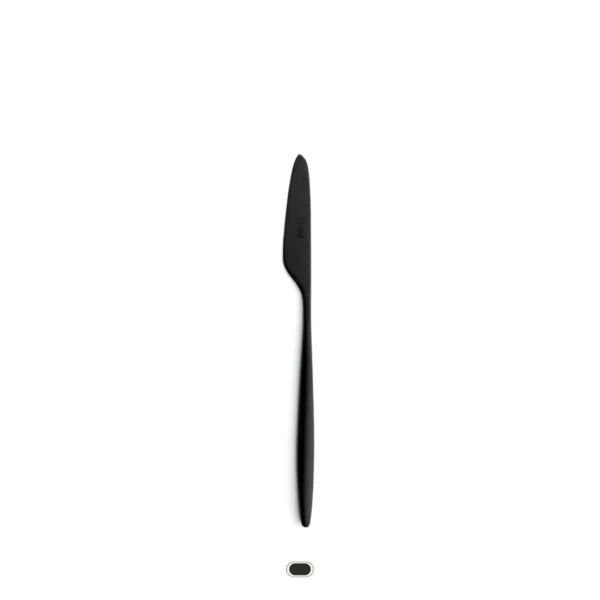 Couteau de Table Solo by Cutipol - Noir brossé - Noir brossé