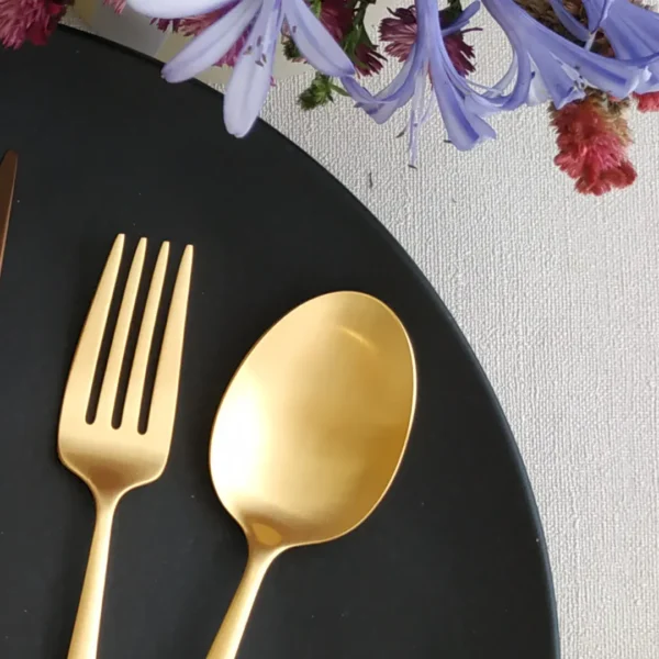 Solo Table Spoon by Cutipol - Matte Gold - SO.05 GB - Orpheu Decor
