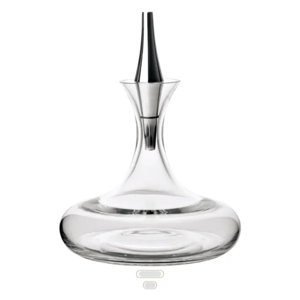 Décanteur Spinning Top, 1,75 L by Topázio - Polished Steel, Silver Plated