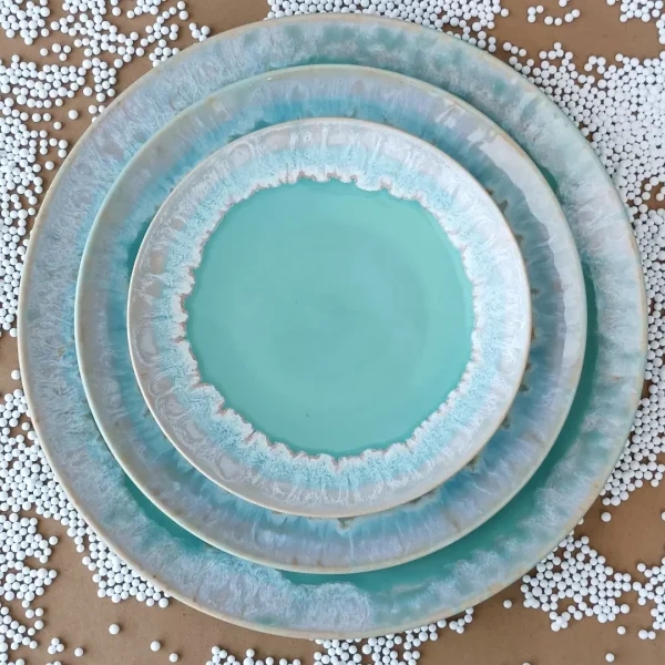 Taormina Bread Plate, 17 cm by Casafina - Aqua - TA604-AQU - Orpheu Decor