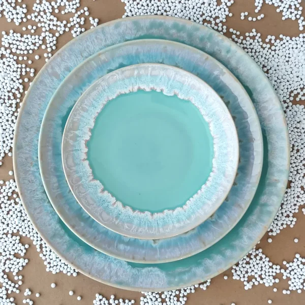 Taormina Dinner Plate, 27 cm by Casafina - Aqua - TA601-AQU - Orpheu Decor