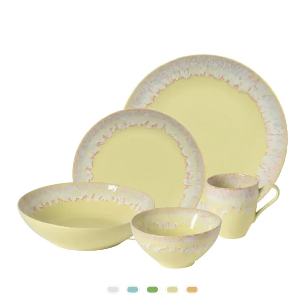 Serviço Mesa Taormina 30 Peças, Casafina by Costa Nova - Amarelo