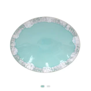 Travessa Oval Taormina, 41 cm by Casafina - Aqua