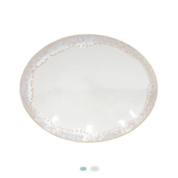 Taormina Oval Platter, 41 cm by Casafina - White