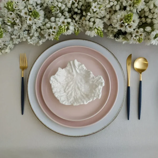 “The Lettuce” Plate, 18 cm by Laboratório D’Estórias - White - V.LE006B - Orpheu Decor