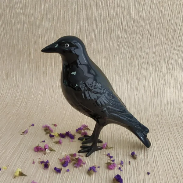 The Naughty Crow, 22 cm by Laboratório D’Estórias - Oxidised, Black - LE.007.PC - Orpheu Decor